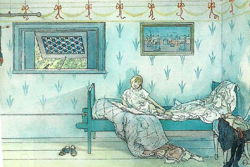 Carl Larsson kukuliku, klockan ar sju China oil painting art